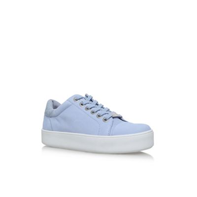 Blue 'Loot' flat lace up sneakers